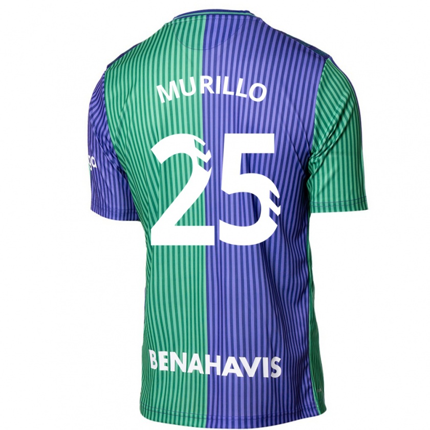 Kandiny Mujer Camiseta Diego Murillo #25 Verde Azul 2ª Equipación 2023/24 La Camisa Chile