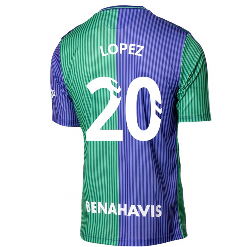 Kandiny Mujer Camiseta Adri López #20 Verde Azul 2ª Equipación 2023/24 La Camisa Chile