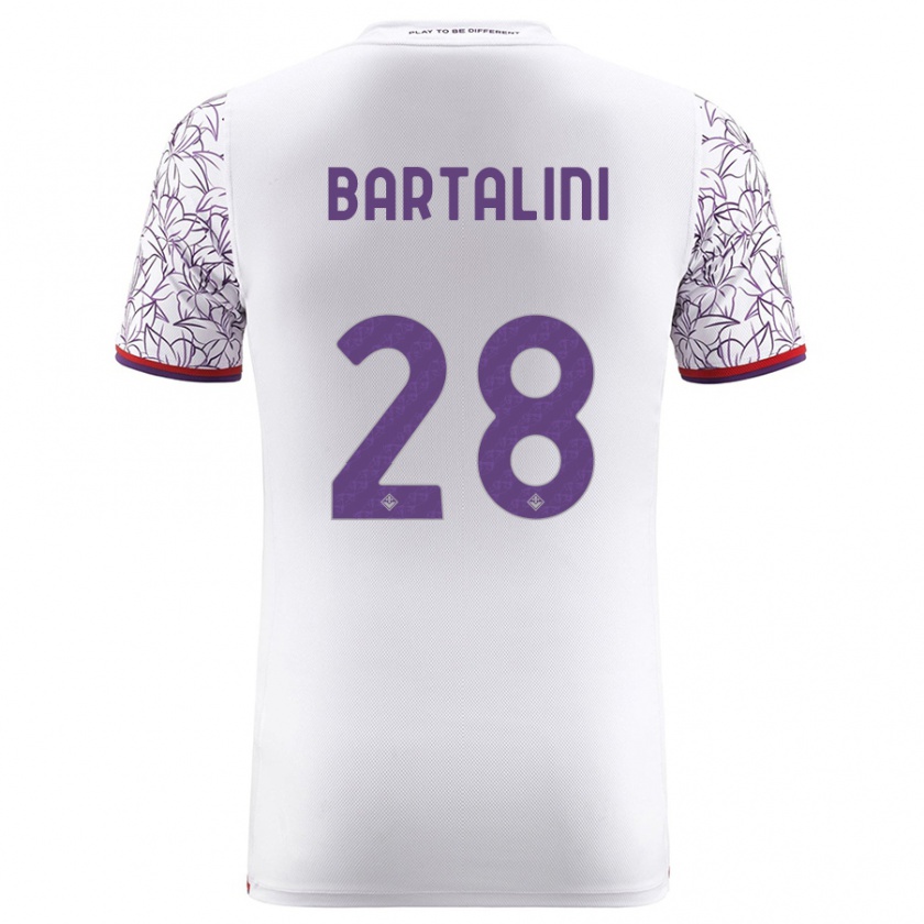 Kandiny Mujer Camiseta Viola Bartalini #28 Blanco 2ª Equipación 2023/24 La Camisa Chile