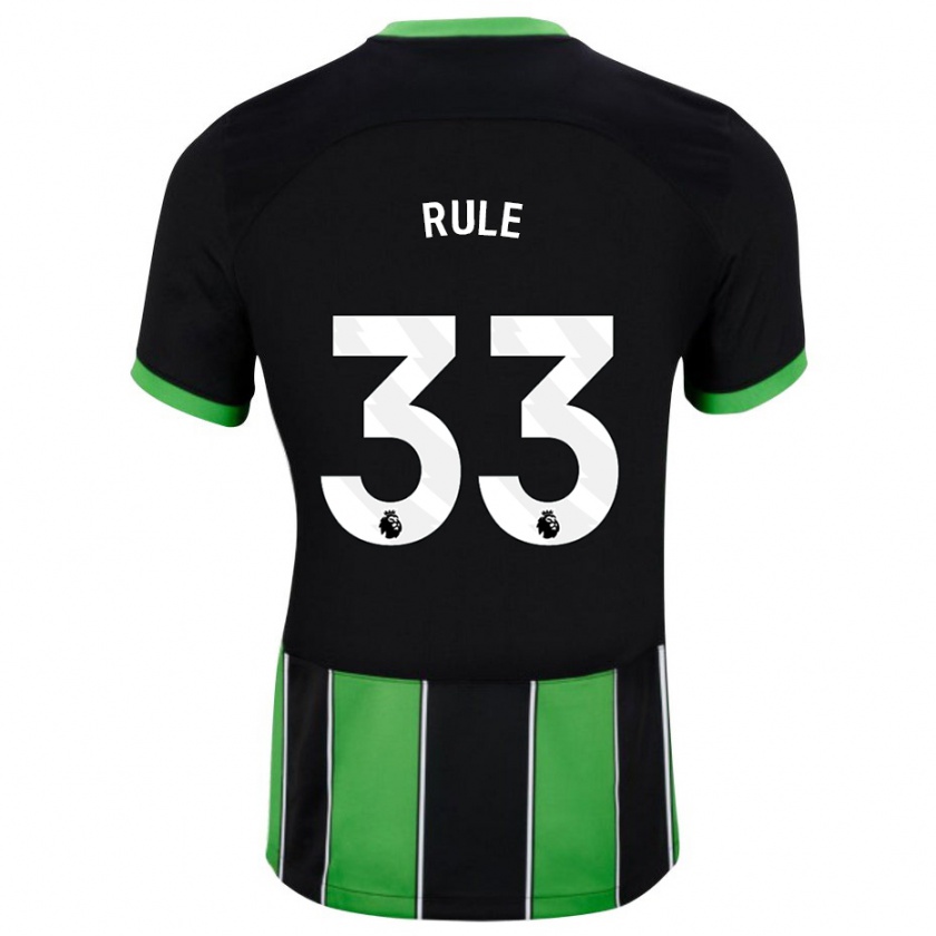 Kandiny Mujer Camiseta Charlize Jayde Rule #33 Verde Negro 2ª Equipación 2023/24 La Camisa Chile