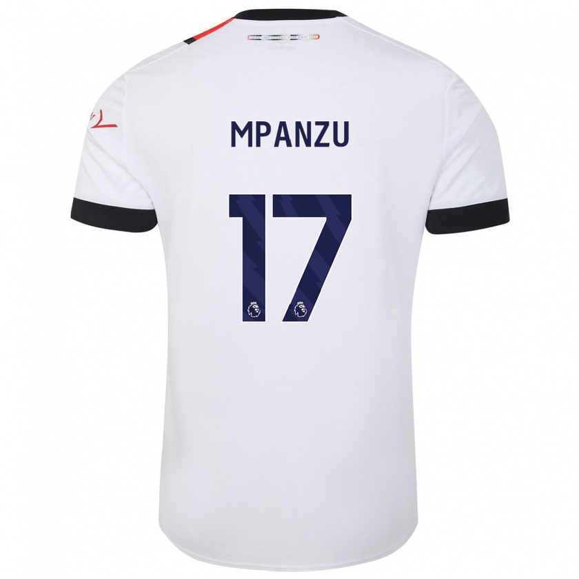 Kandiny Mujer Camiseta Pelly Ruddock Mpanzu #17 Blanco 2ª Equipación 2023/24 La Camisa Chile