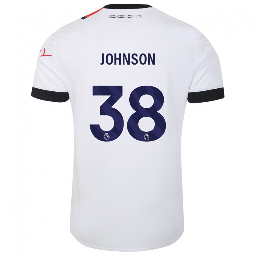 Kandiny Mujer Camiseta Joe Johnson #38 Blanco 2ª Equipación 2023/24 La Camisa Chile