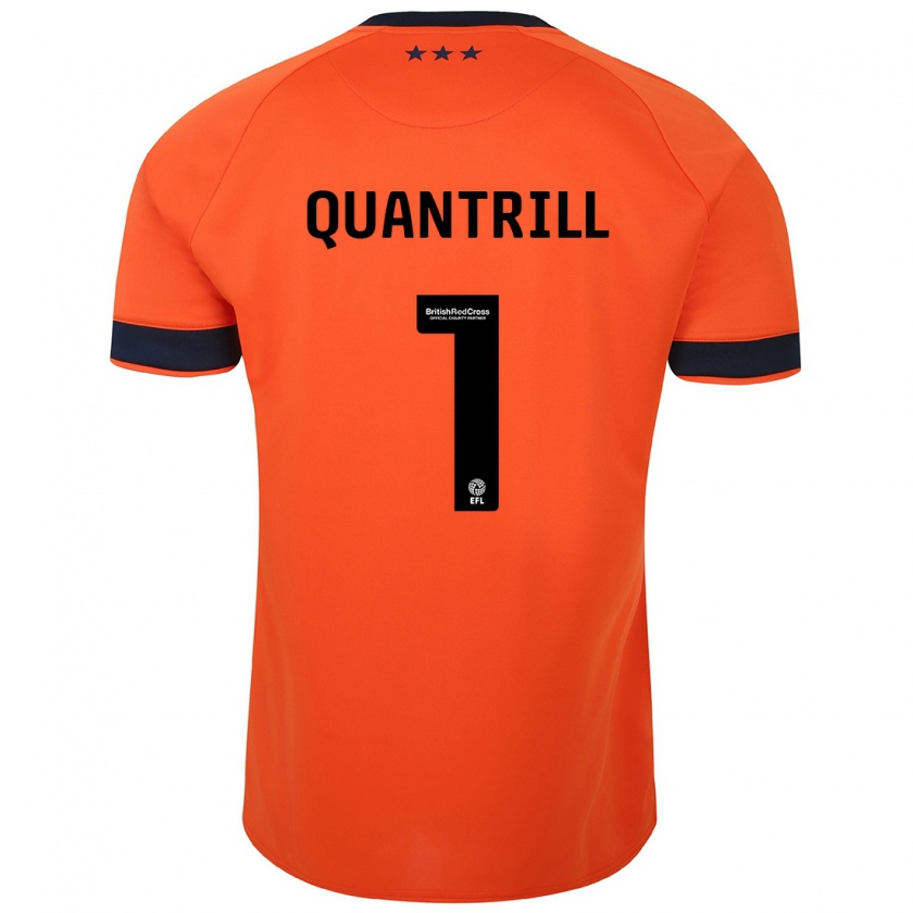 Kandiny Mujer Camiseta Sarah Quantrill #1 Naranja 2ª Equipación 2023/24 La Camisa Chile