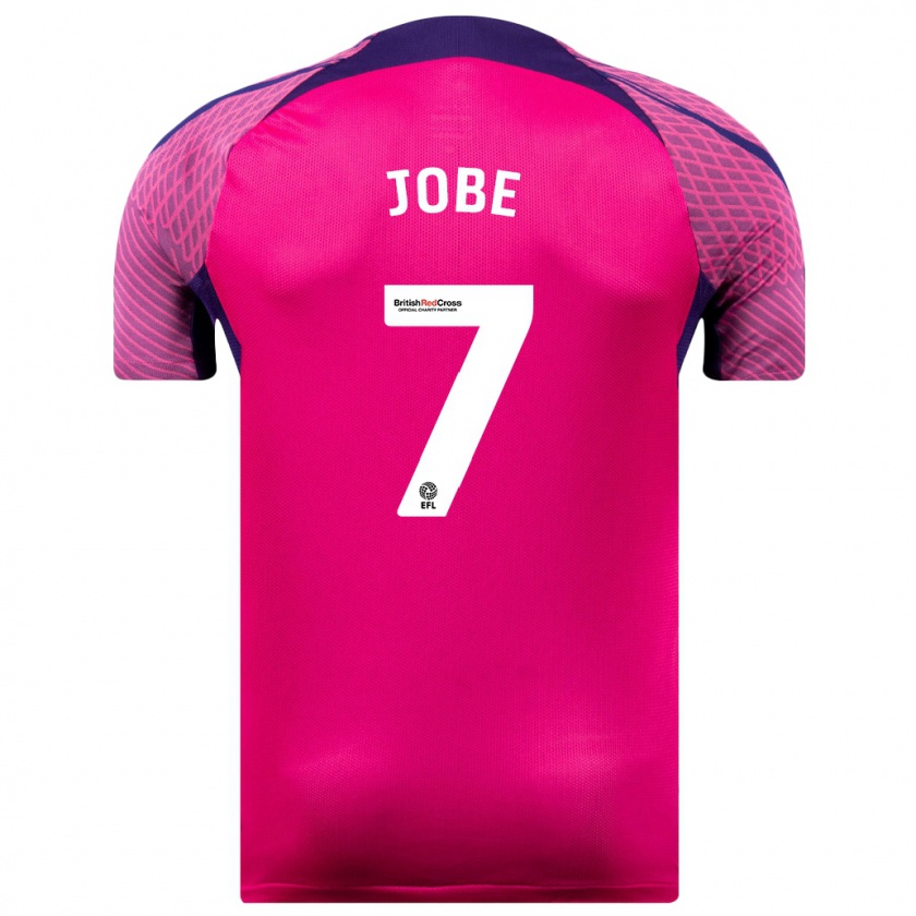 Kandiny Mujer Camiseta Jobe Bellingham #7 Morado 2ª Equipación 2023/24 La Camisa Chile