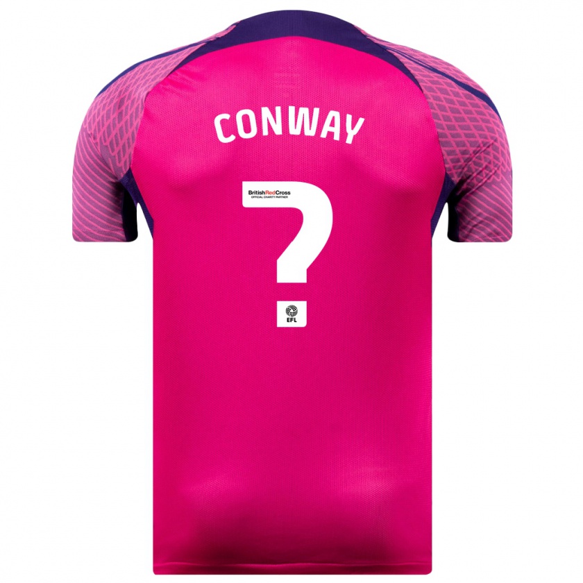 Kandiny Mujer Camiseta Monty Conway #0 Morado 2ª Equipación 2023/24 La Camisa Chile