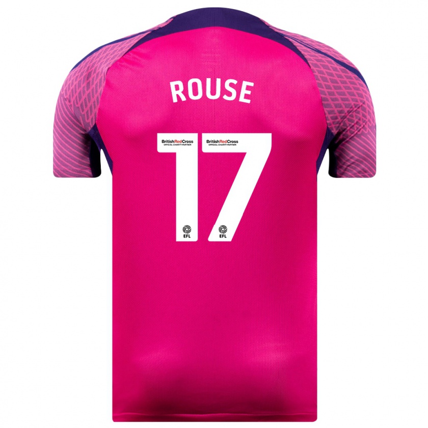 Kandiny Mujer Camiseta Mollie Rouse #17 Morado 2ª Equipación 2023/24 La Camisa Chile