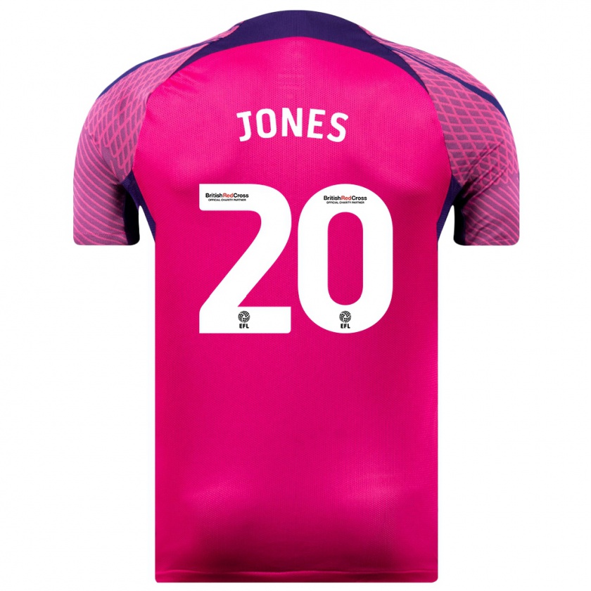 Kandiny Mujer Camiseta Ellen Jones #20 Morado 2ª Equipación 2023/24 La Camisa Chile