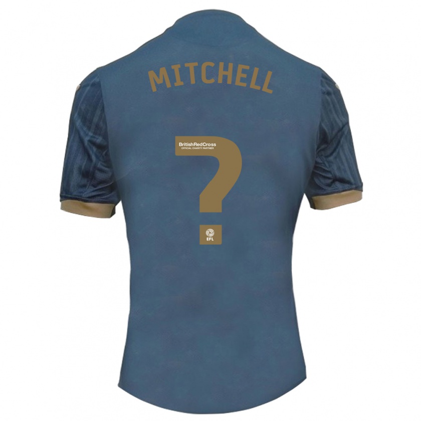 Kandiny Mujer Camiseta Remy Mitchell #0 Verde Azulado Oscuro 2ª Equipación 2023/24 La Camisa Chile