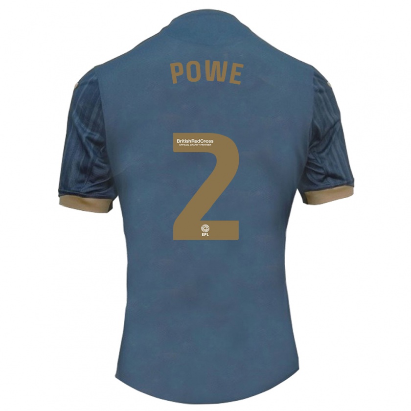 Kandiny Mujer Camiseta Alicia Powe #2 Verde Azulado Oscuro 2ª Equipación 2023/24 La Camisa Chile