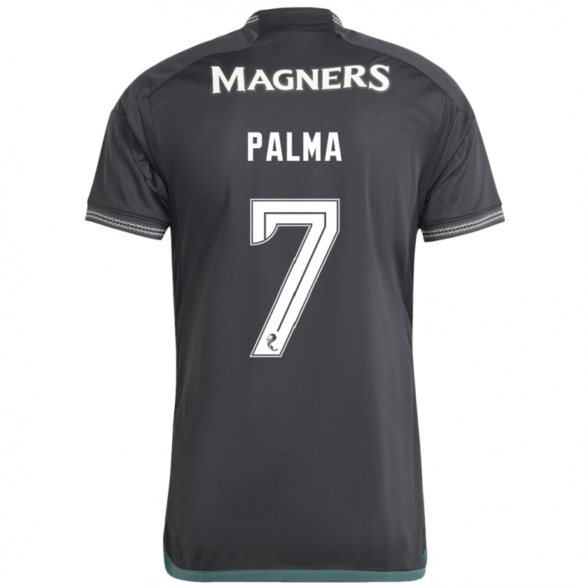 Kandiny Mujer Camiseta Luis Palma #7 Negro 2ª Equipación 2023/24 La Camisa Chile