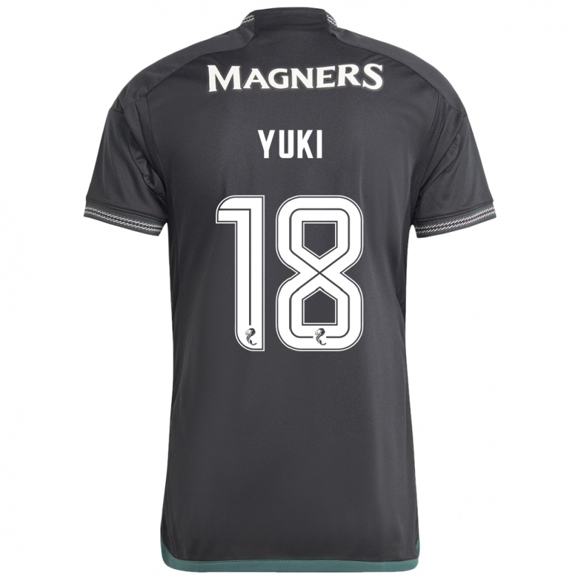 Kandiny Mujer Camiseta Yuki Kobayashi #18 Negro 2ª Equipación 2023/24 La Camisa Chile