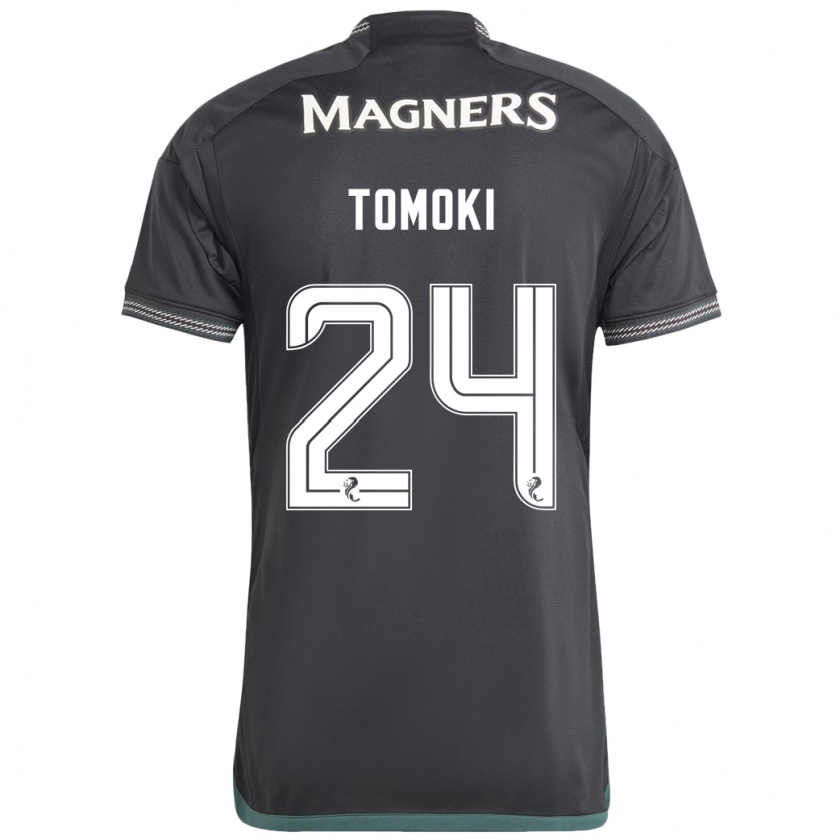 Kandiny Mujer Camiseta Tomoki Iwata #24 Negro 2ª Equipación 2023/24 La Camisa Chile