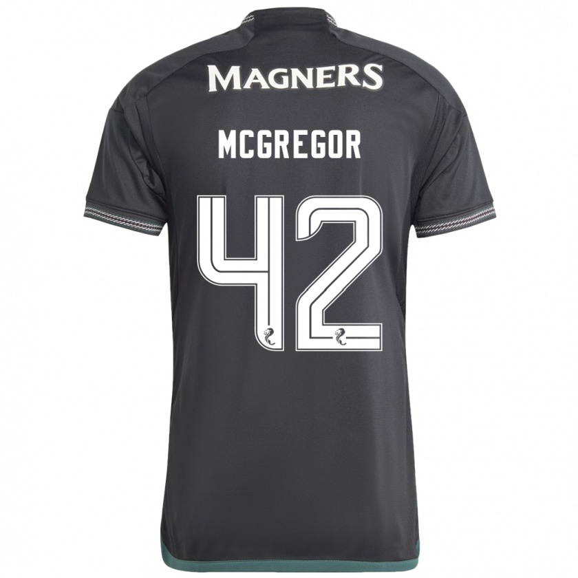 Kandiny Mujer Camiseta Callum Mcgregor #42 Negro 2ª Equipación 2023/24 La Camisa Chile