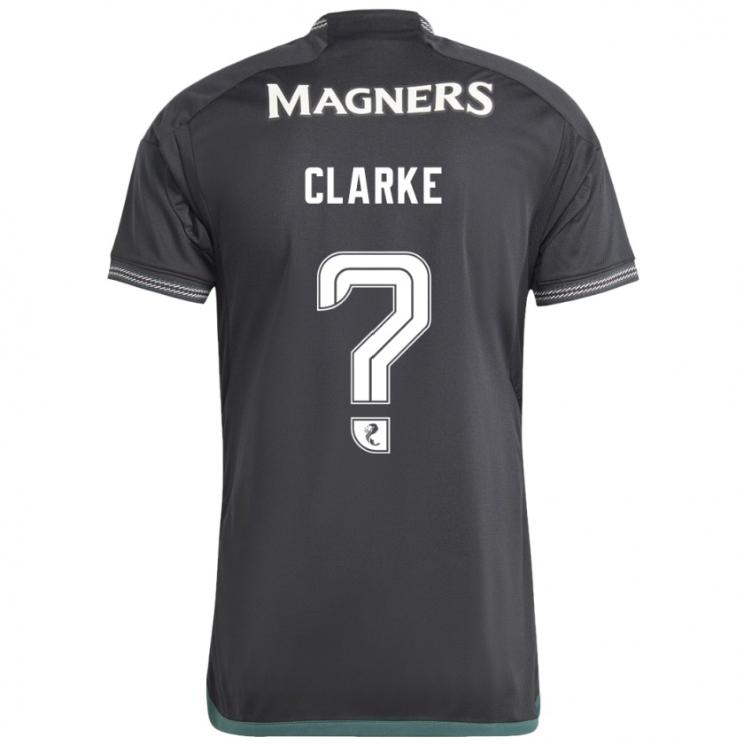 Kandiny Mujer Camiseta Josh Clarke #0 Negro 2ª Equipación 2023/24 La Camisa Chile