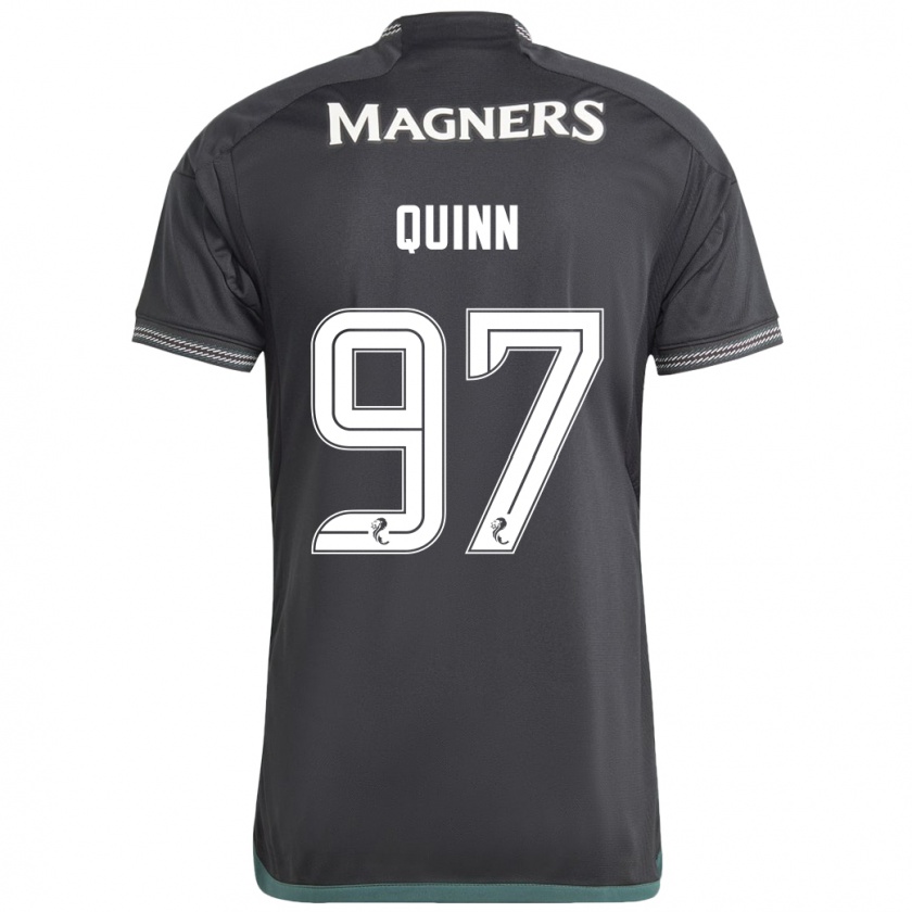 Kandiny Mujer Camiseta Ben Quinn #97 Negro 2ª Equipación 2023/24 La Camisa Chile