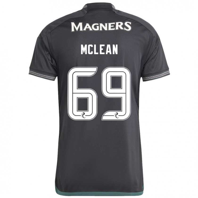 Kandiny Mujer Camiseta Kai Mclean #69 Negro 2ª Equipación 2023/24 La Camisa Chile