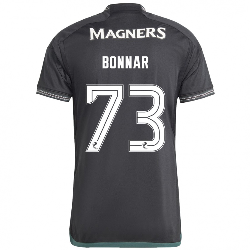 Kandiny Mujer Camiseta Jude Bonnar #73 Negro 2ª Equipación 2023/24 La Camisa Chile