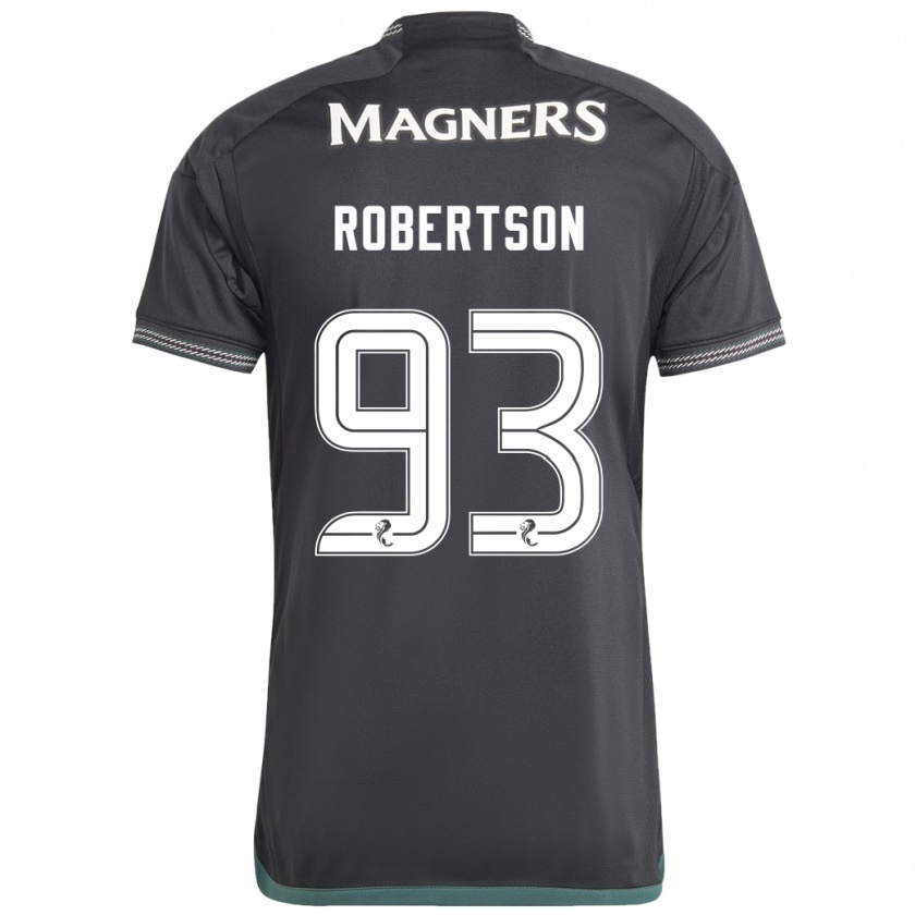 Kandiny Mujer Camiseta Mitchell Robertson #93 Negro 2ª Equipación 2023/24 La Camisa Chile