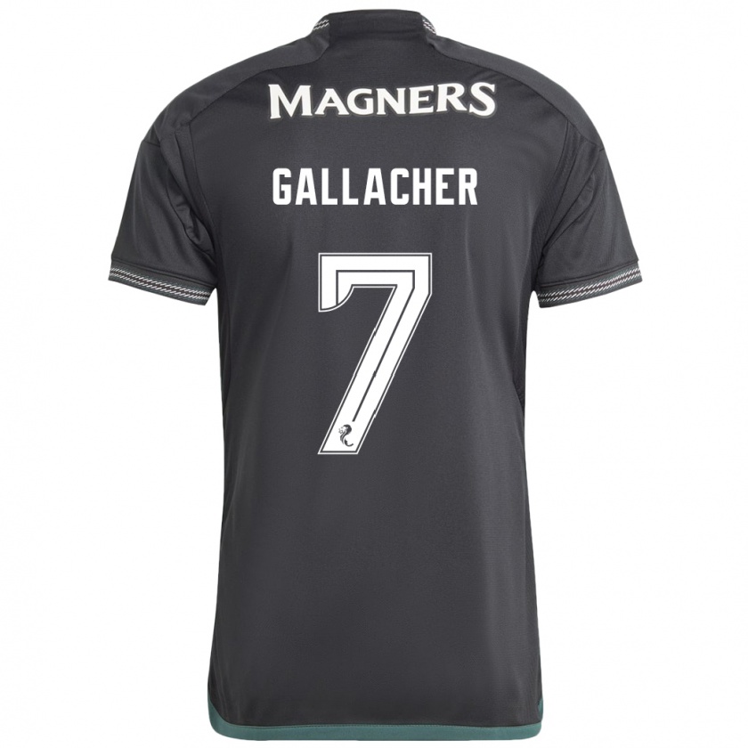 Kandiny Mujer Camiseta Amy Gallacher #7 Negro 2ª Equipación 2023/24 La Camisa Chile