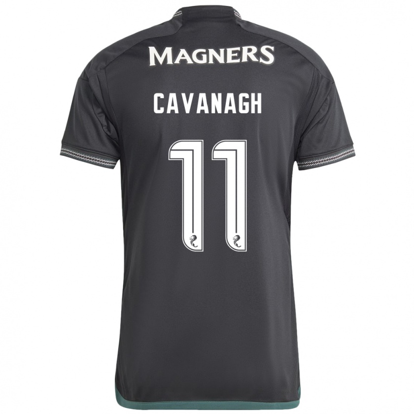 Kandiny Mujer Camiseta Colette Cavanagh #11 Negro 2ª Equipación 2023/24 La Camisa Chile