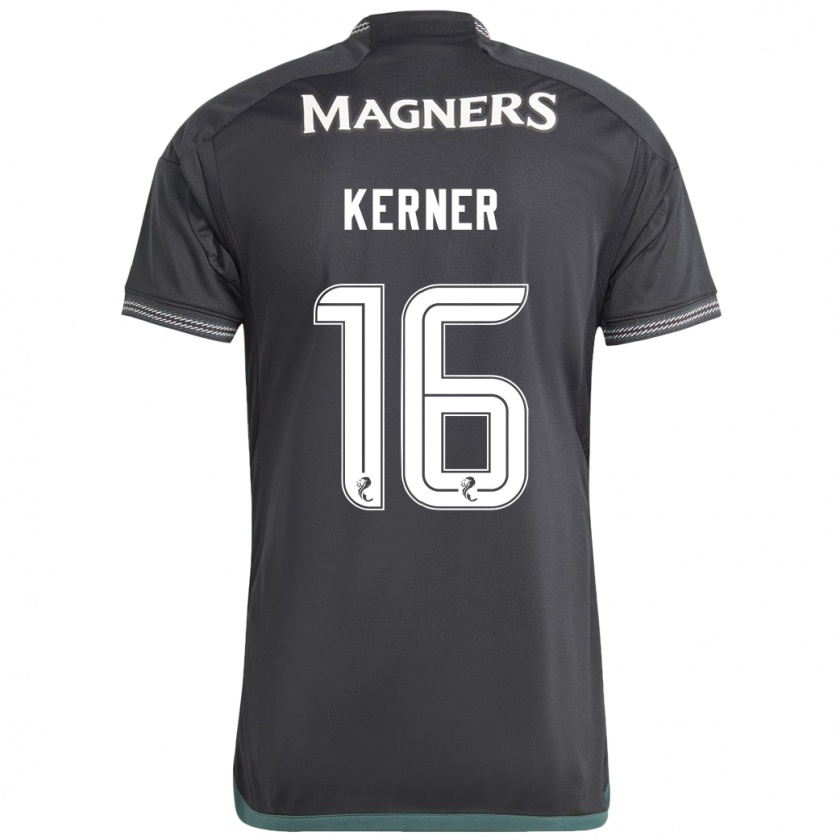 Kandiny Mujer Camiseta Hana Kerner #16 Negro 2ª Equipación 2023/24 La Camisa Chile