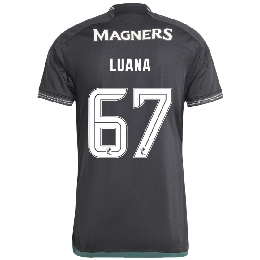 Kandiny Mujer Camiseta Luana Muñoz #67 Negro 2ª Equipación 2023/24 La Camisa Chile