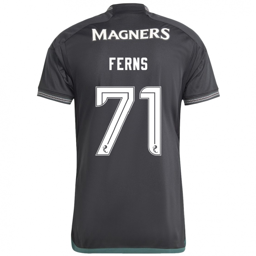 Kandiny Mujer Camiseta Abbie Ferns #71 Negro 2ª Equipación 2023/24 La Camisa Chile