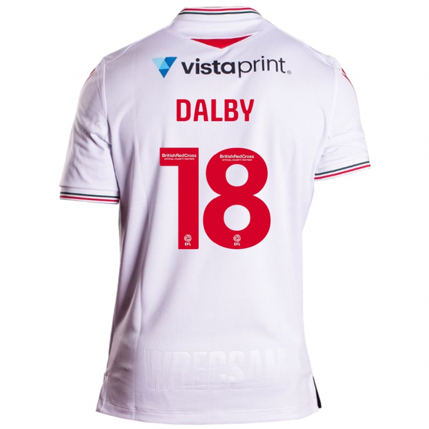 Kandiny Mujer Camiseta Sam Dalby #18 Blanco 2ª Equipación 2023/24 La Camisa Chile