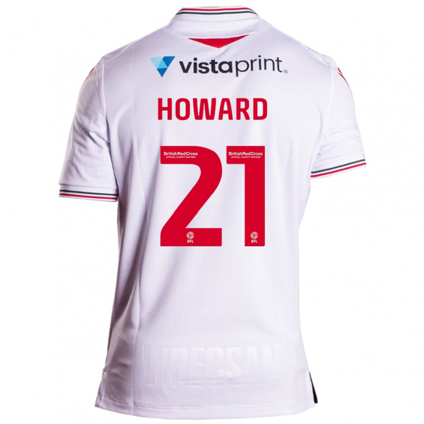Kandiny Mujer Camiseta Mark Howard #21 Blanco 2ª Equipación 2023/24 La Camisa Chile