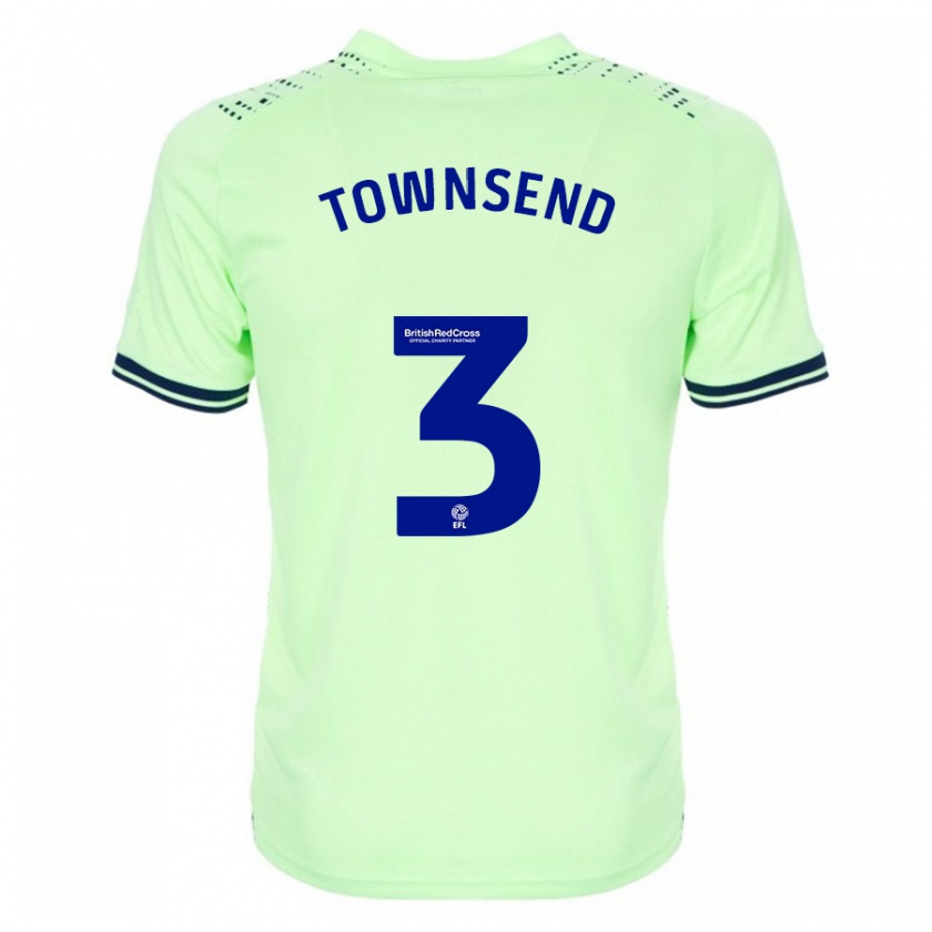 Kandiny Mujer Camiseta Conor Townsend #3 Armada 2ª Equipación 2023/24 La Camisa Chile