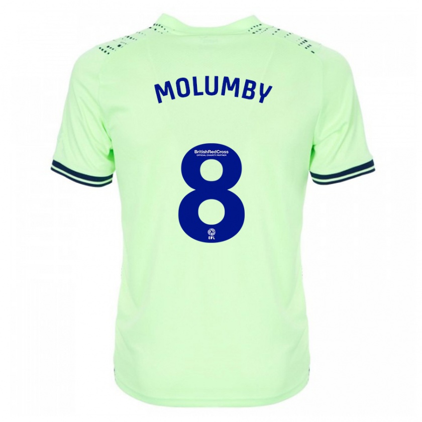 Kandiny Mujer Camiseta Jayson Molumby #8 Armada 2ª Equipación 2023/24 La Camisa Chile