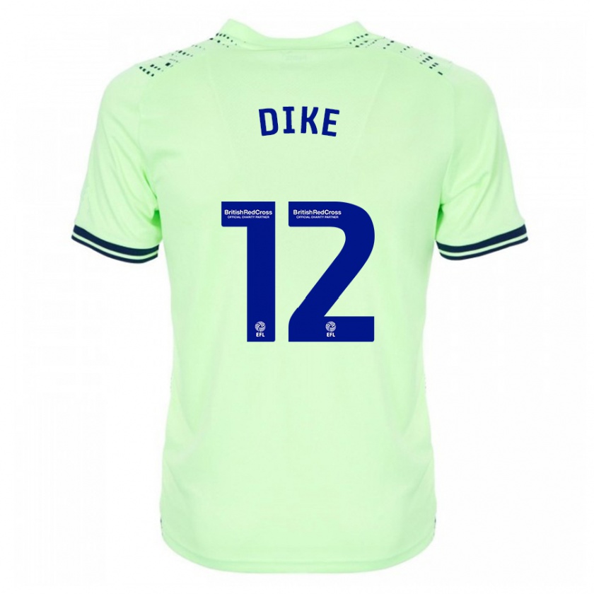 Kandiny Mujer Camiseta Daryl Dike #12 Armada 2ª Equipación 2023/24 La Camisa Chile