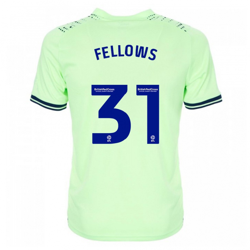 Kandiny Mujer Camiseta Tom Fellows #31 Armada 2ª Equipación 2023/24 La Camisa Chile