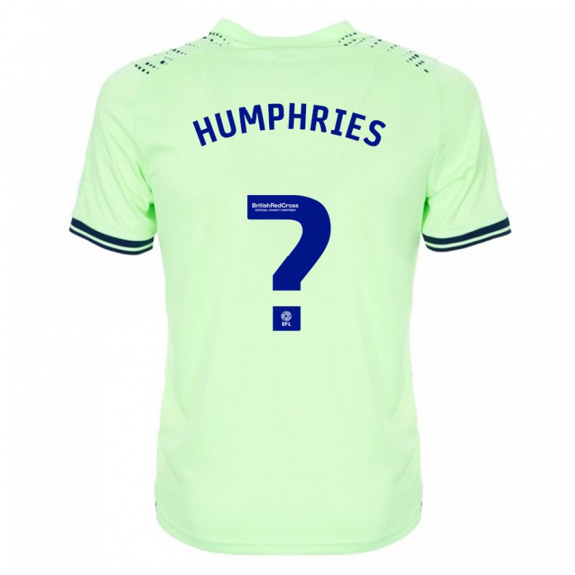 Kandiny Mujer Camiseta Evan Humphries #0 Armada 2ª Equipación 2023/24 La Camisa Chile