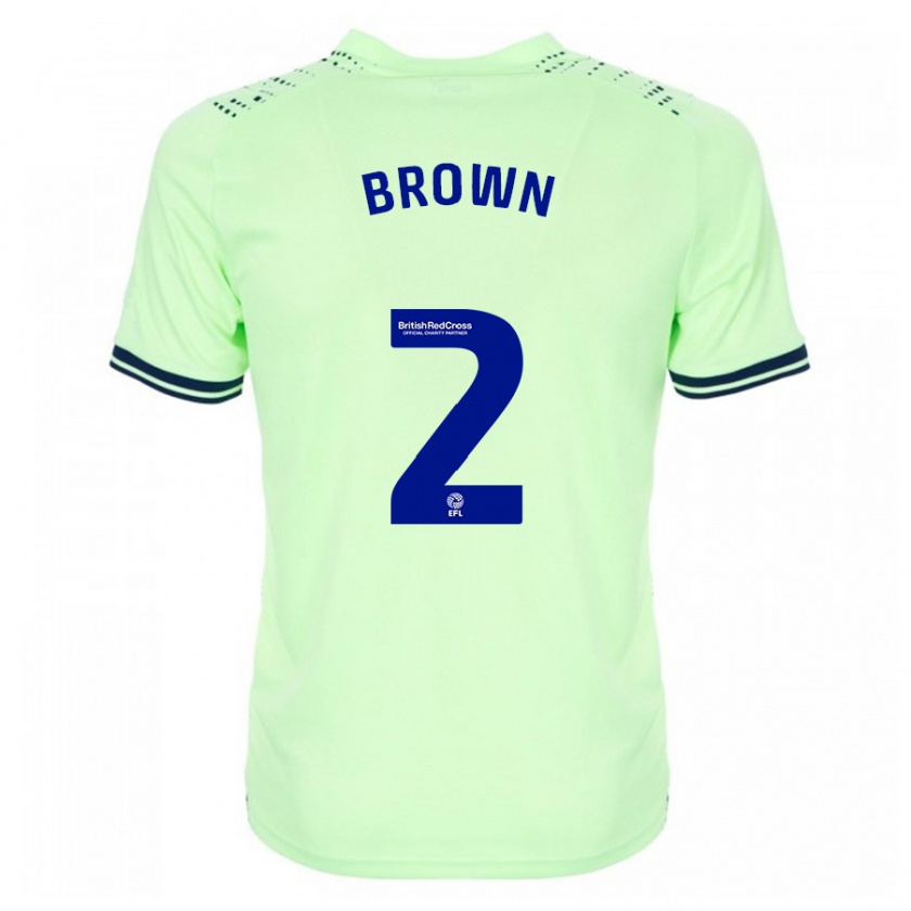 Kandiny Mujer Camiseta Ashlee Brown #2 Armada 2ª Equipación 2023/24 La Camisa Chile