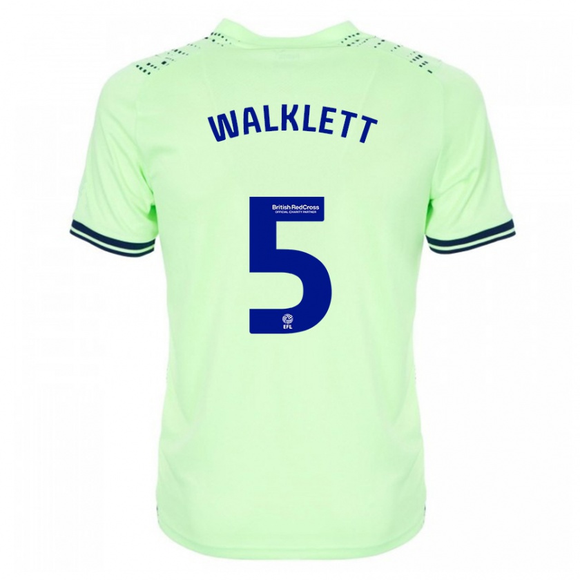 Kandiny Mujer Camiseta Kerry Walklett #5 Armada 2ª Equipación 2023/24 La Camisa Chile