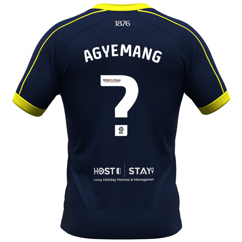 Kandiny Mujer Camiseta Terrell Agyemang #0 Armada 2ª Equipación 2023/24 La Camisa Chile