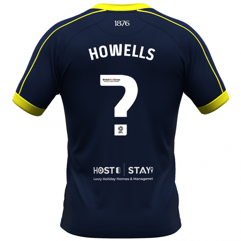 Kandiny Mujer Camiseta Max Howells #0 Armada 2ª Equipación 2023/24 La Camisa Chile