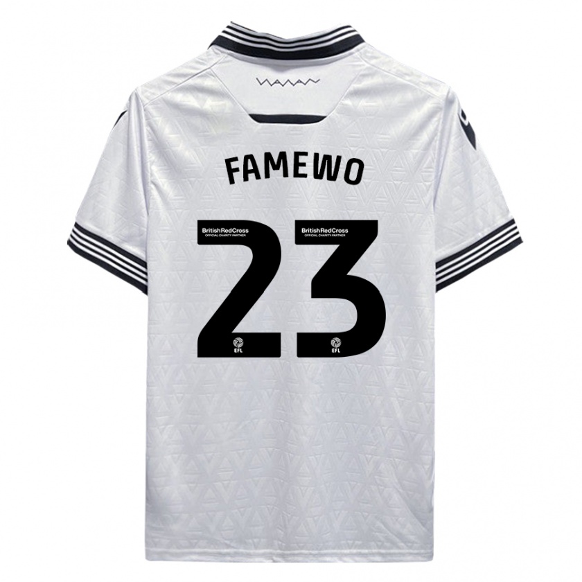 Kandiny Mujer Camiseta Akin Famewo #23 Blanco 2ª Equipación 2023/24 La Camisa Chile