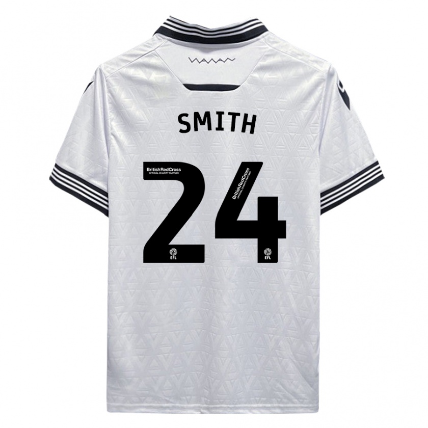 Kandiny Mujer Camiseta Michael Smith #24 Blanco 2ª Equipación 2023/24 La Camisa Chile