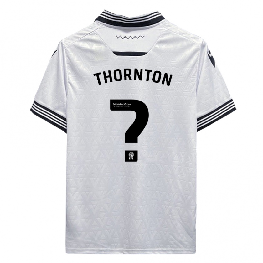 Kandiny Mujer Camiseta Jarvis Thornton #0 Blanco 2ª Equipación 2023/24 La Camisa Chile