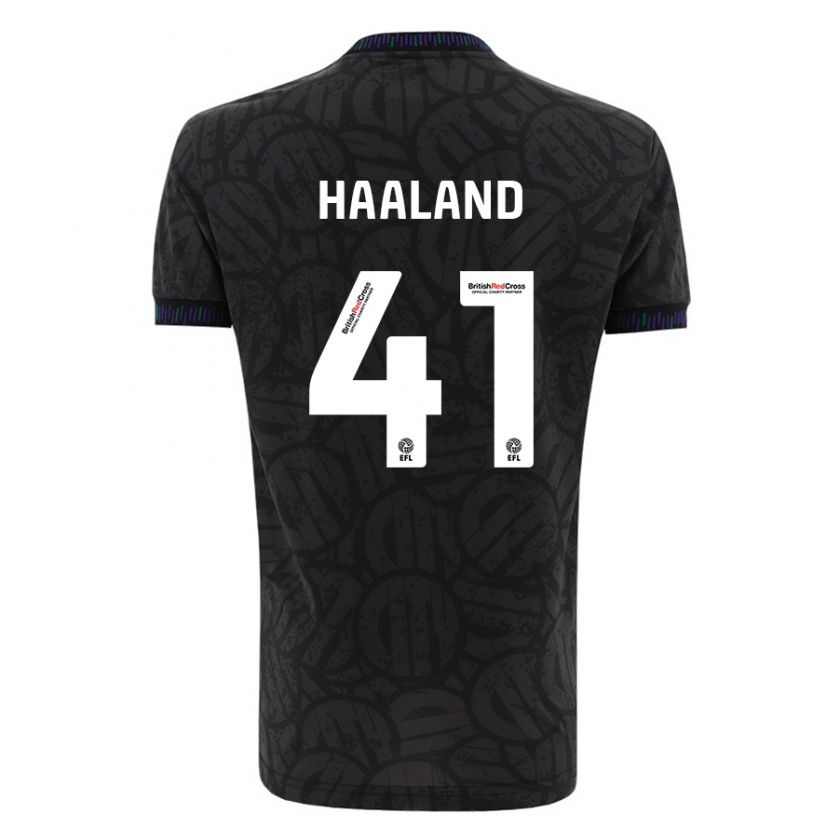 Kandiny Mujer Camiseta Benedicte Haaland #41 Negro 2ª Equipación 2023/24 La Camisa Chile