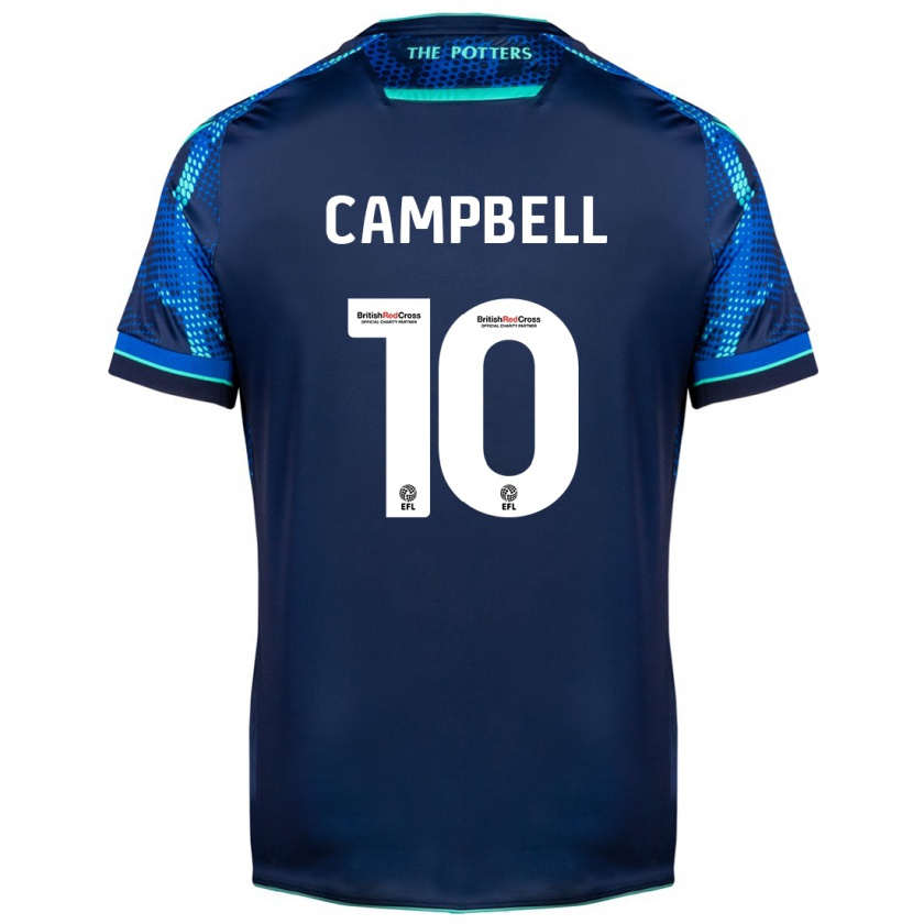 Kandiny Mujer Camiseta Tyrese Campbell #10 Armada 2ª Equipación 2023/24 La Camisa Chile