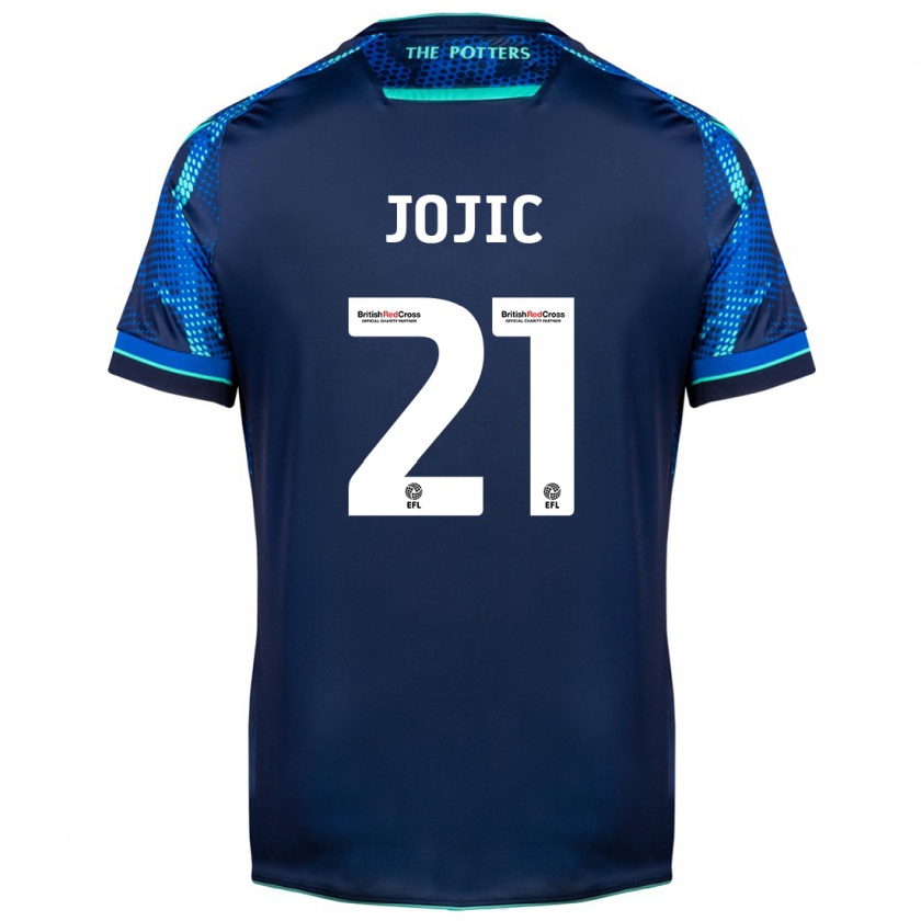 Kandiny Mujer Camiseta Nikola Jojic #21 Armada 2ª Equipación 2023/24 La Camisa Chile