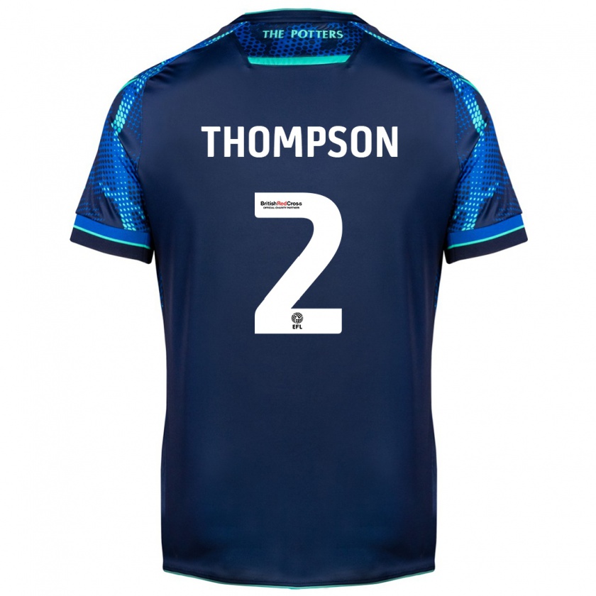 Kandiny Mujer Camiseta Sophie Thompson #2 Armada 2ª Equipación 2023/24 La Camisa Chile