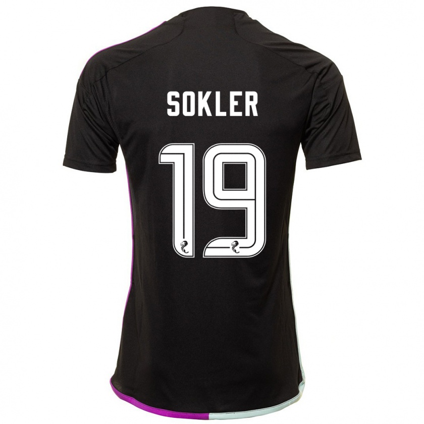 Kandiny Mujer Camiseta Ester Sokler #19 Negro 2ª Equipación 2023/24 La Camisa Chile