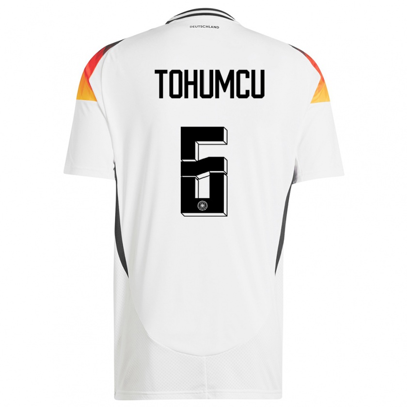 Kandiny Niño Camiseta Alemania Umut Tohumcu #6 Blanco 1ª Equipación 24-26 La Camisa Chile