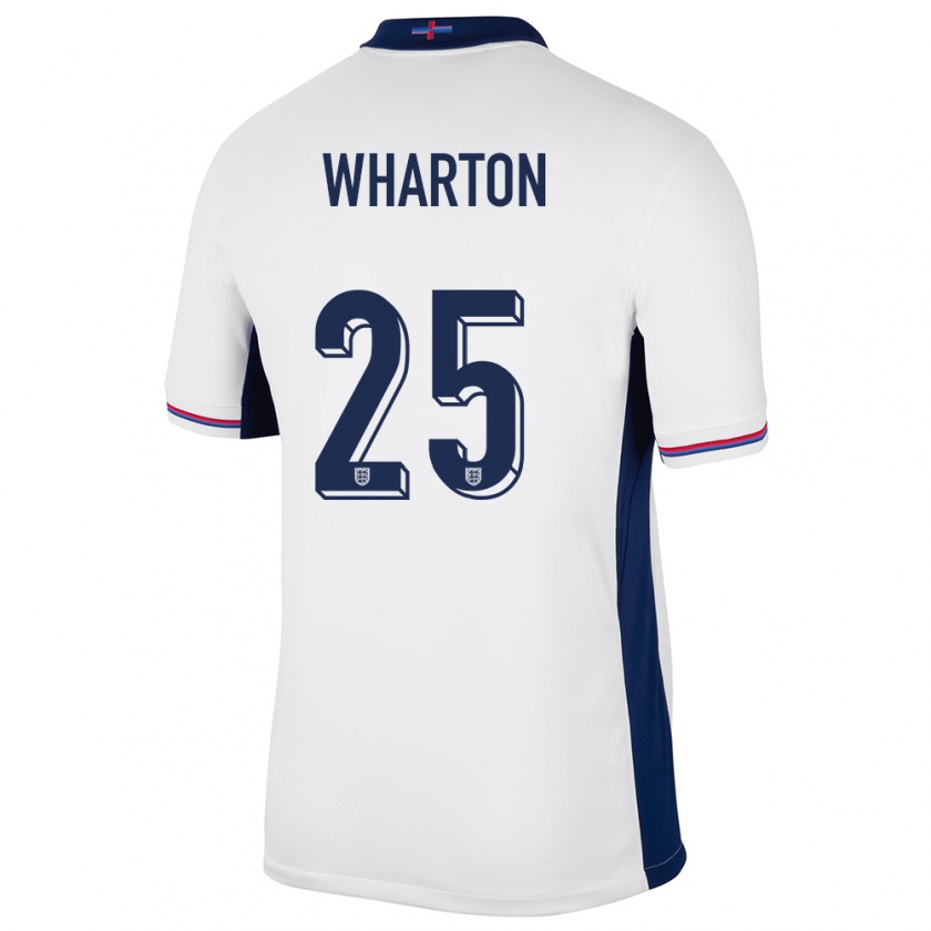 Kandiny Niño Camiseta Inglaterra Adam Wharton #25 Blanco 1ª Equipación 24-26 La Camisa Chile