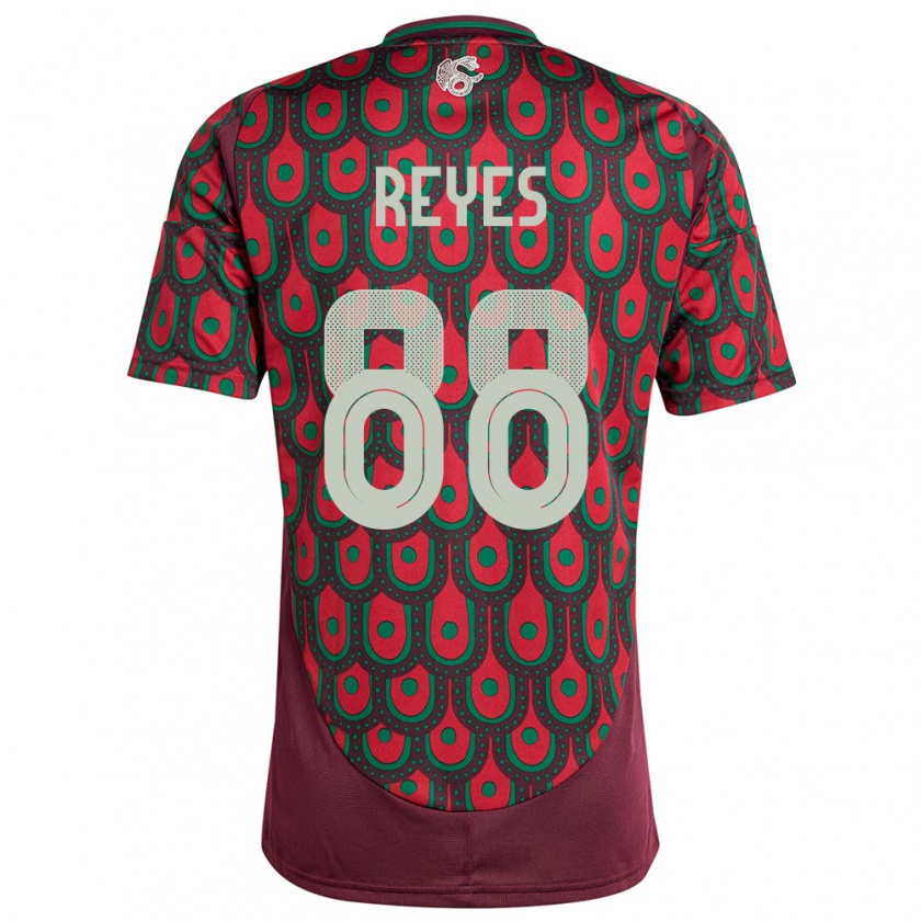 Kandiny Niño Camiseta México Maricarmen Reyes #88 Granate 1ª Equipación 24-26 La Camisa Chile