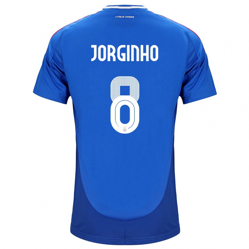 Kandiny Niño Camiseta Italia Jorginho #8 Azul 1ª Equipación 24-26 La Camisa Chile